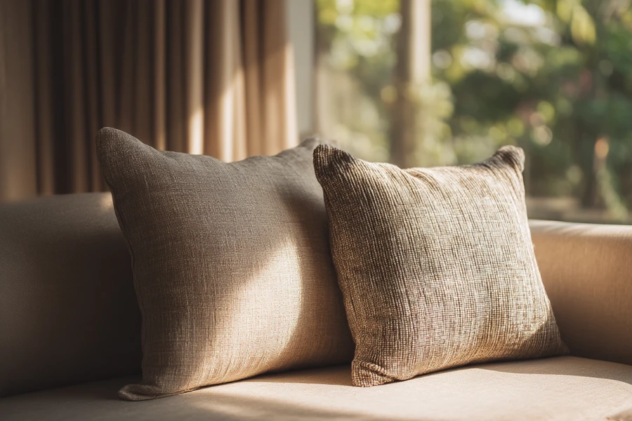 Boho Golden Throw Pillowcase