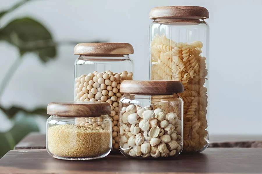 Glass Food Storage Jars